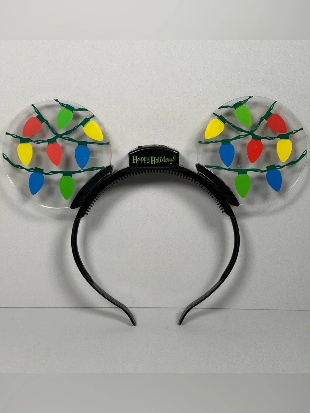 Disney Parks Christmas Light Up Mickey Mouse Ears Headband Limited Edition